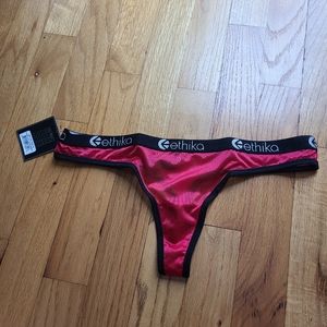 NWT Women's Holiday Mesh Thong
